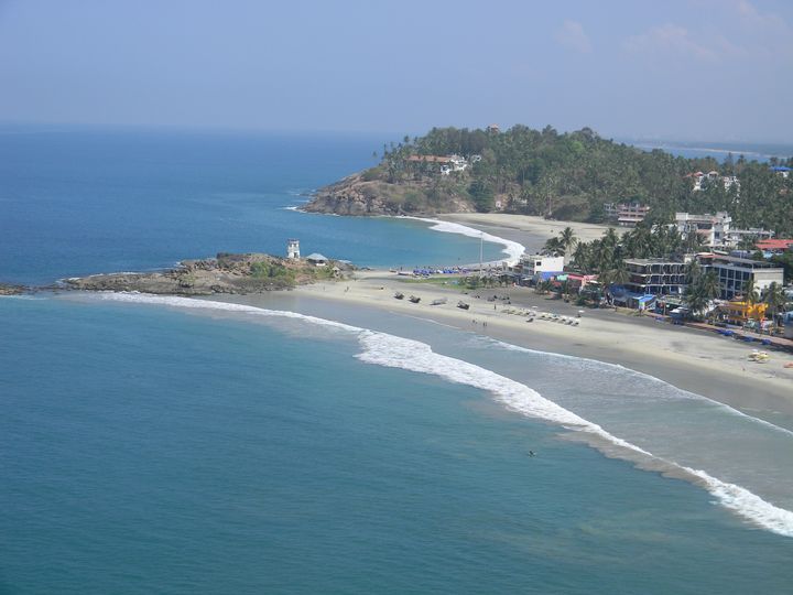 Kovalam Beach : view from the top of light house