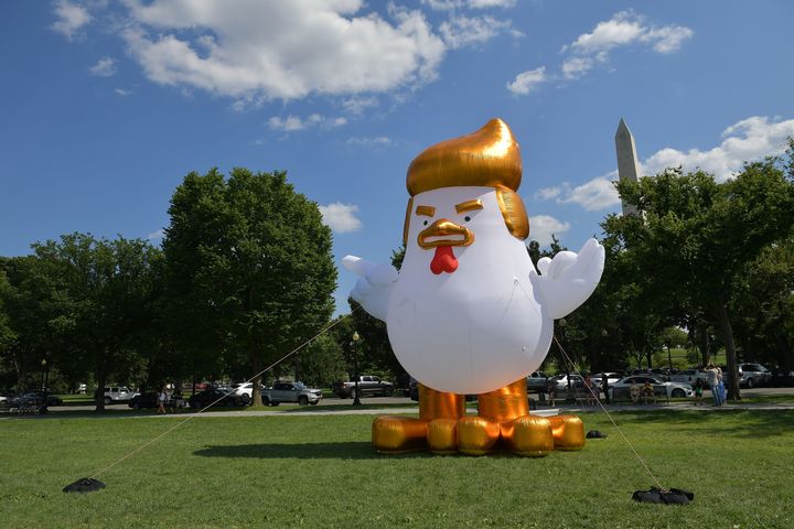 The chicken on the Ellipse is 30 feet tall.