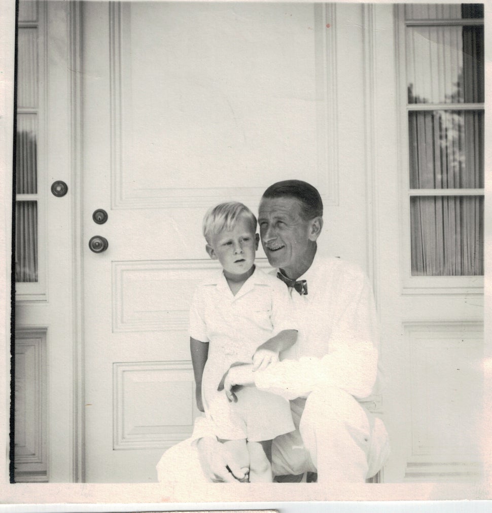 James Cromwell as a young child with his father, director John Cromwell.