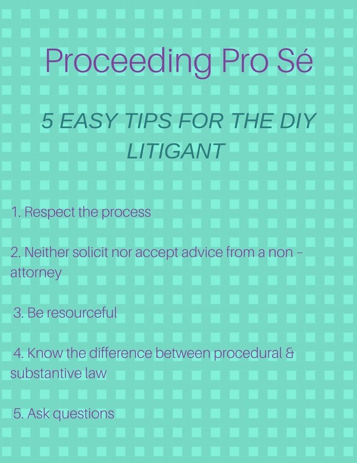 Proceeding Pro Se´