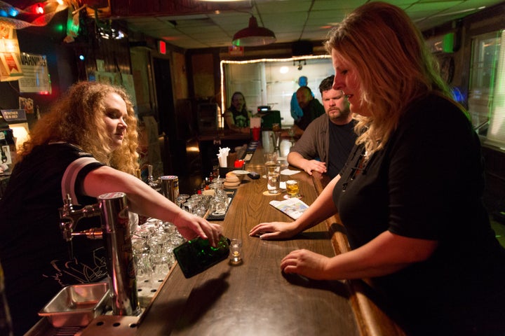 Danielle Macdonald and Bridget Everett star in a scene from "Patti Cake$."