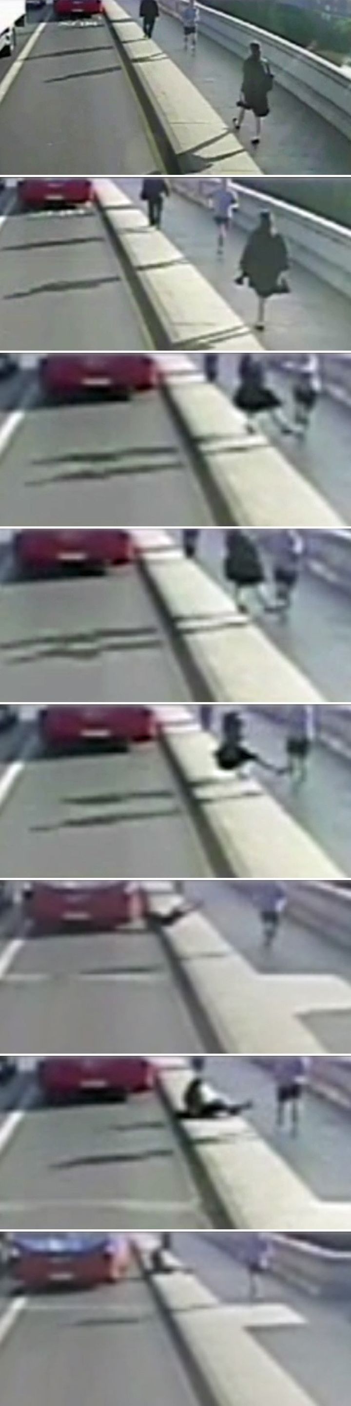A sequence of pictures taken on CCTV shows what happened