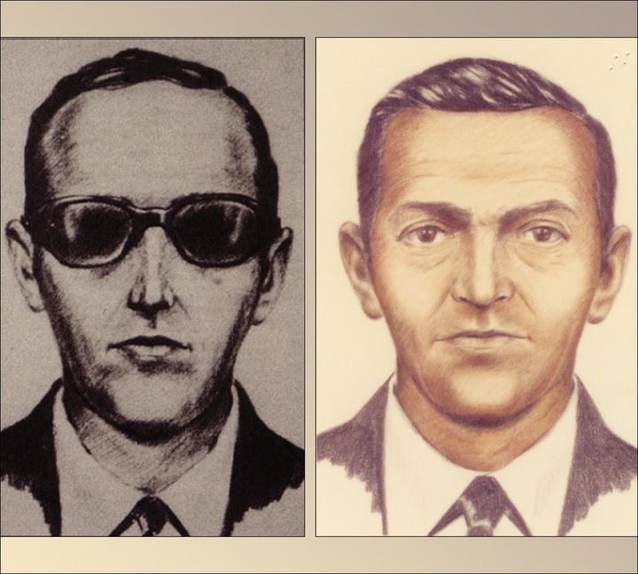 Artist sketches released by the FBI of a man calling himself DB Cooper