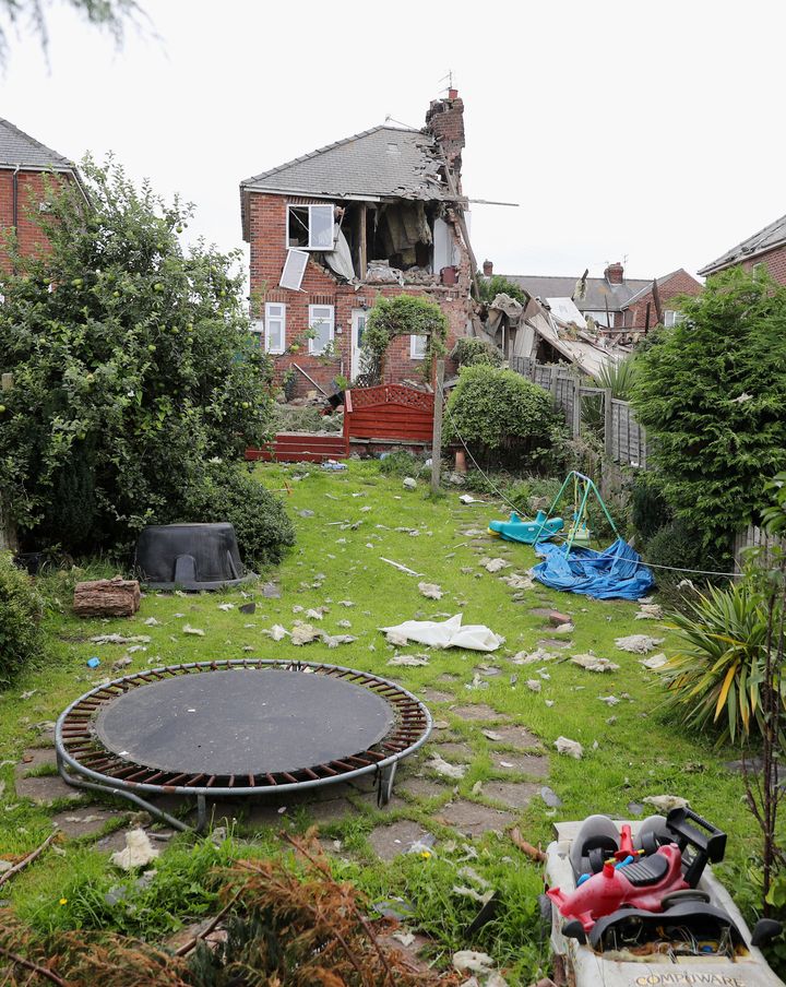 A second property was also said to have been damaged in the blast 