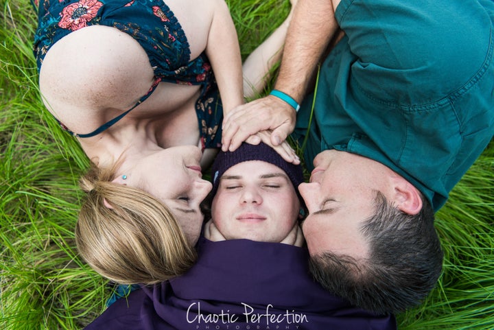 Rebecca Hayes and David Ward never took newborn photos with their son, Clayton, so they decided to make up for it this year … 21 years after he was born.