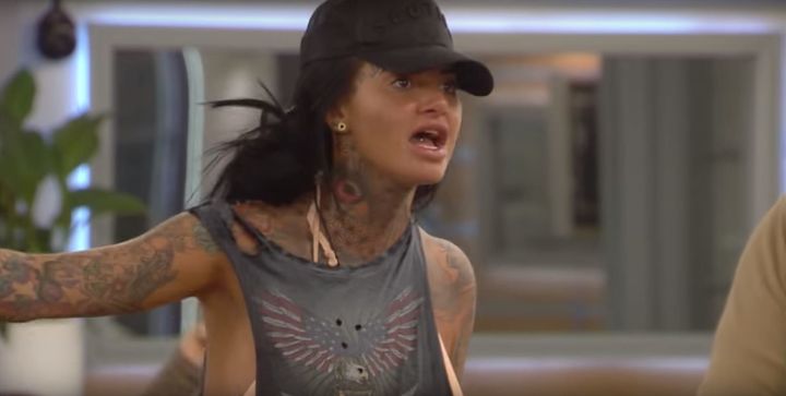 A furious Jemma Lucy