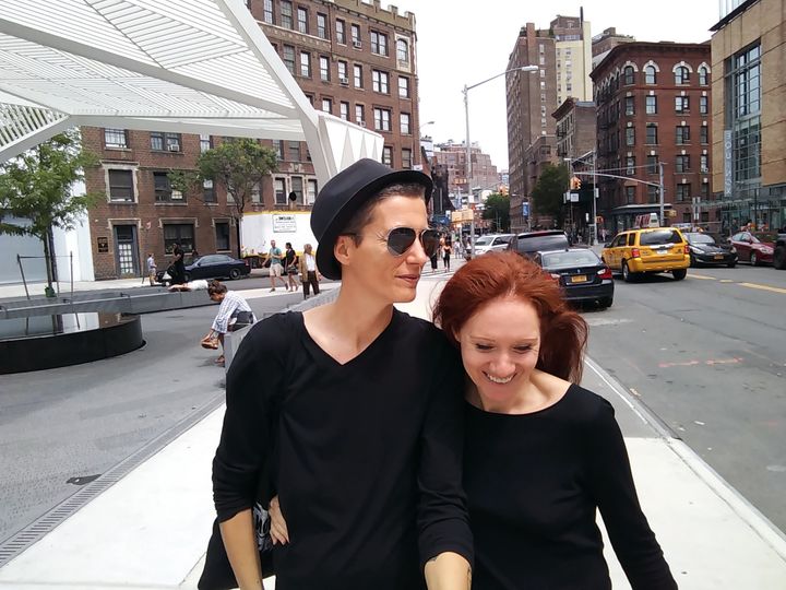 Artists Fleur Pierets (right) and Julian P. Boom will travel to all 24 countries where same-sex marriage is the law of the land for their new performance art piece. 