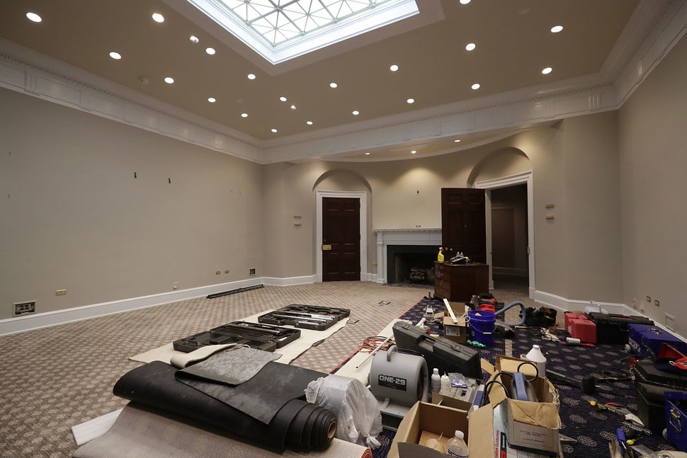 Photos Give Us A Peek Inside The White House During Massive Renovation