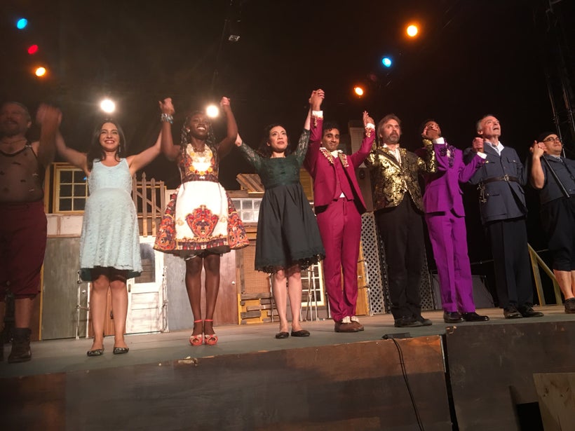 ISCLA’s Measure For Measure, David Melville (in gold) and company take a bow.