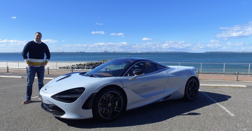 Lecha Khouri beside the 2017 McLaren 720S