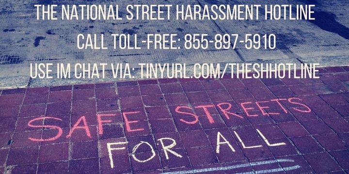 <p>Find support on the National Street Harassment Hotline</p>