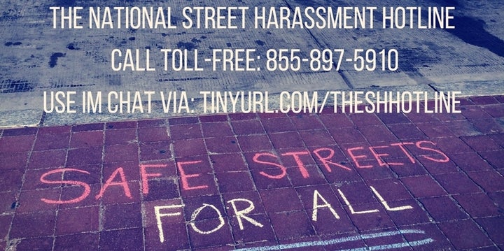 Find support on the National Street Harassment Hotline