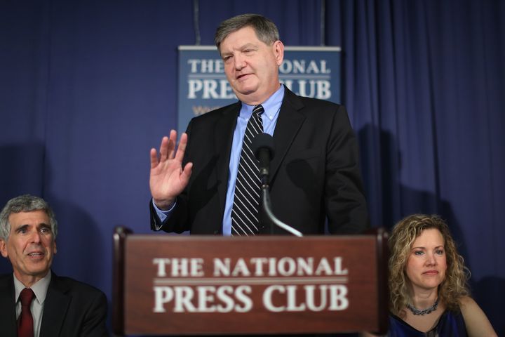 James Risen during a 2014 appearance at the National Press Club in Washington.