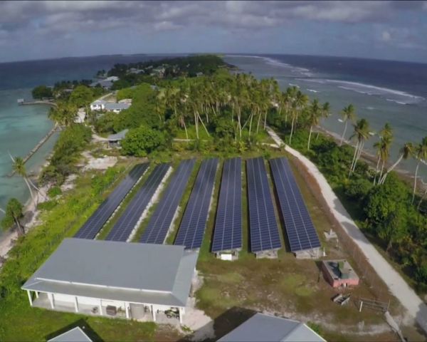The Pacific atolls of Tokelau reached 100% renewable energy through solar