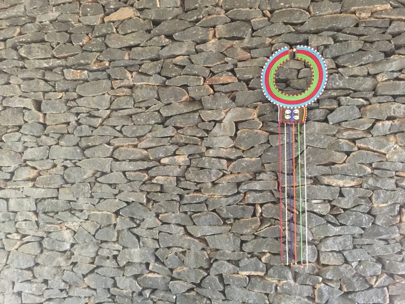 Maasai jewelry on display
