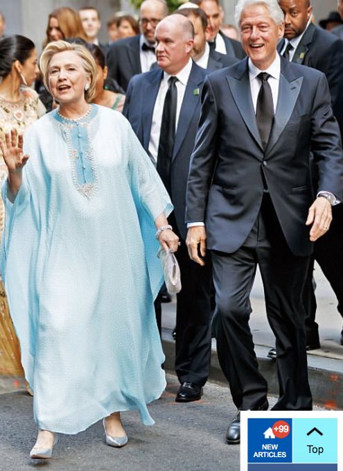 The Clinton’s attend the wedding of Billionaire heiress, Sophie Lasry.