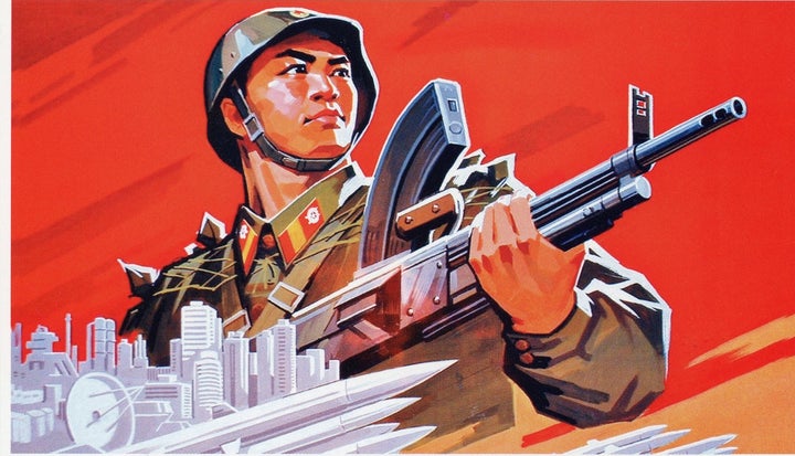 North Korean propaganda poster