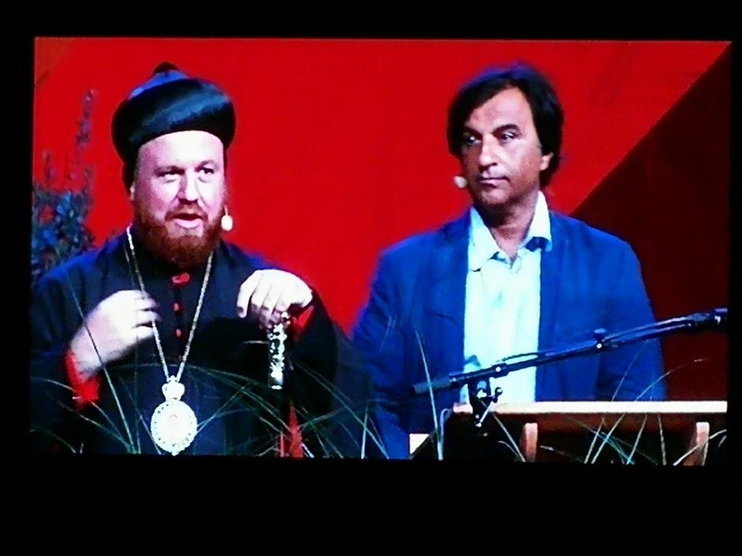 The Archbishop of Mosul and I from one of the speeches he gave while in Sweden
