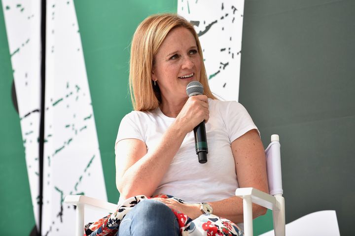 Samantha Bee, pictured in July, took on white nationalists in a press release Monday.