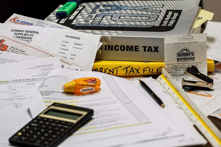 Fact: stock photos of taxes always pretend computers don’t exist.