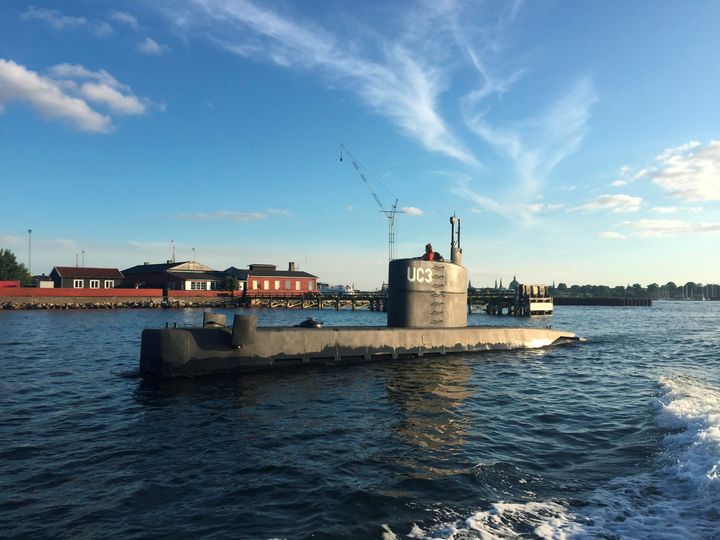 The UC3 Nautilus is seen in Copenhagen Harbor, Denmark, on Aug. 11, 2017.