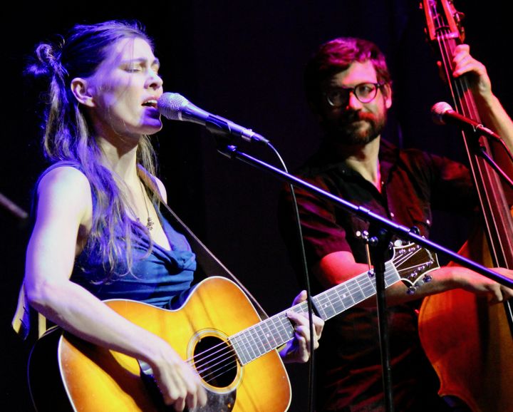 Ruth Moody (left) performs with Sam Howard during a show with her other band at Denver’s Swallow Hill on June 23. 