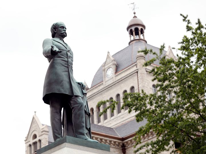 Lexington Mayor Jim Gray wants the statue of John C. Breckinridge, a former U.S. vice president and Confederate war secretary, removed from outside the city's historic courthouse. 