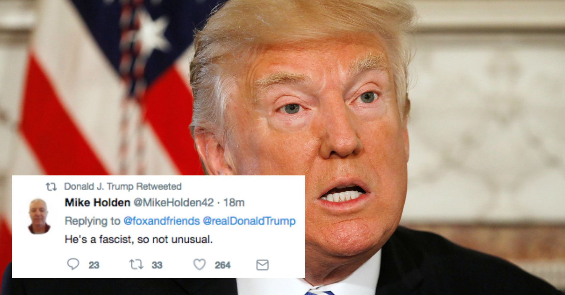 Donald Trump Retweets Man Calling Him Fascist Huffpost