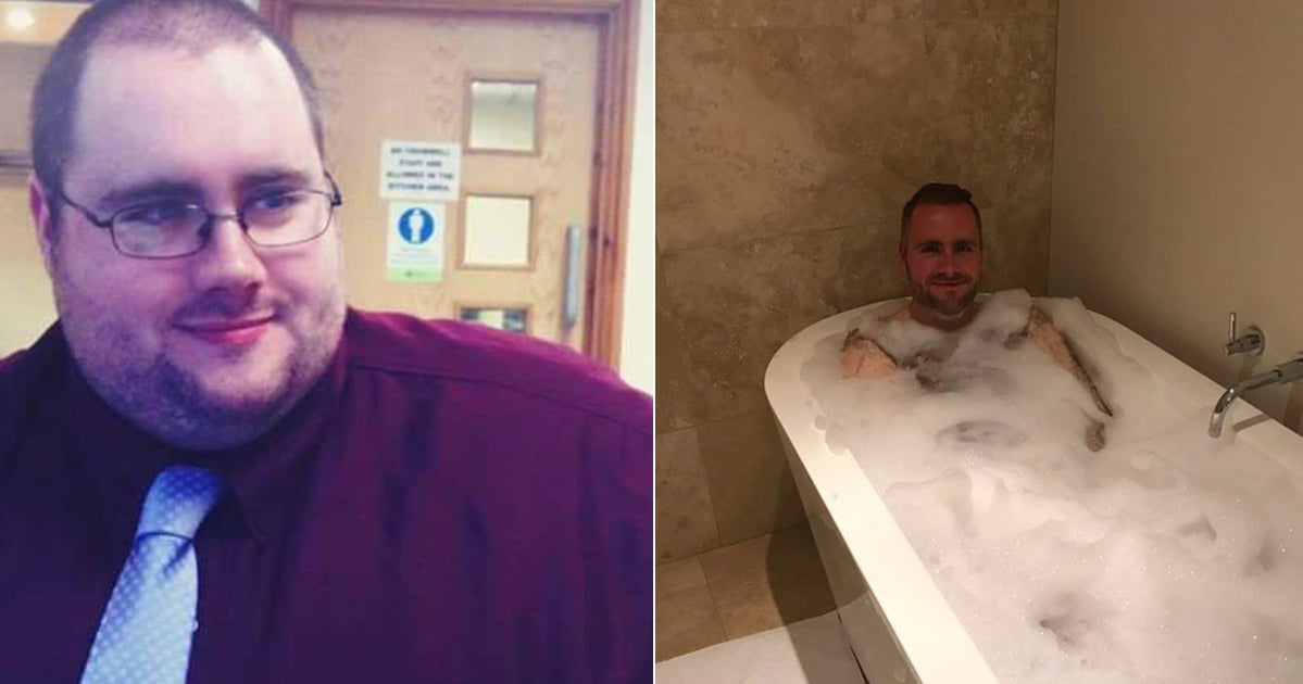 Man Celebrates Having First Bath In 20 Years After Losing An Incredible