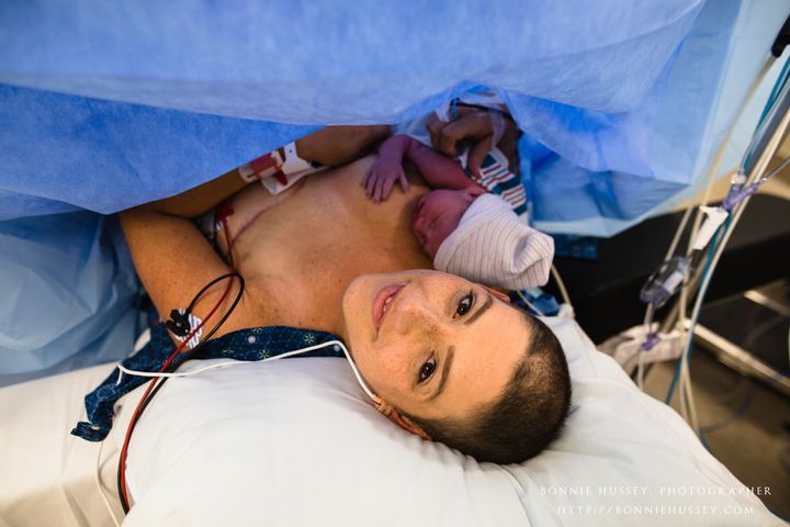 Maria Crider was 11 weeks pregnant when she was diagnosed with cancer. 