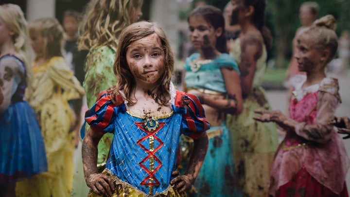 Photographer Kate Parker captured this photo of her daughter dressed as Snow White and covered in mud.