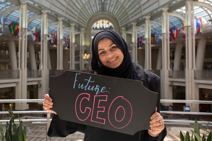 Photographer Annie Griffiths photographed girls pushing the boundaries. Above is a teen adviser for Girl Up who aspires to be a CEO.