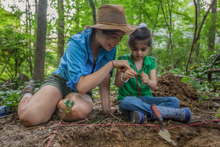 Griffiths captured a teaching moment between an archaeologist from the National Museum of Natural History and her eager student.