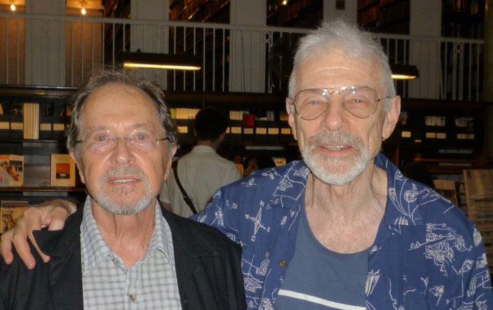 <p>Paul Collins (on left) and I at the General Society of Mechanics and Tradesmen</p>
