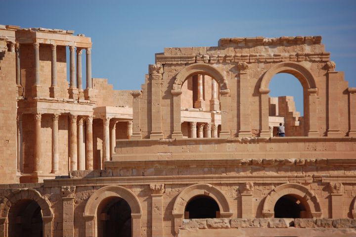 The Roman theatre at Sabratah.