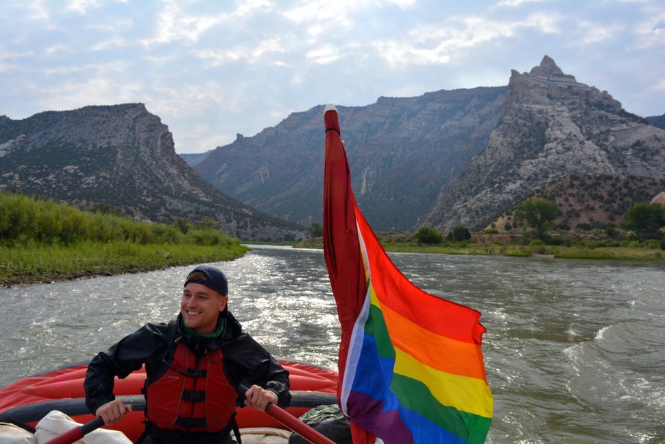 Meyer rows at Utah's Dinosaur National Monument. "It's the most challenging thing I’ve ever done in my life, and a