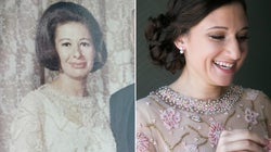 Esta mujer se casa con el vestido de novia de su abuela, y le queda como un