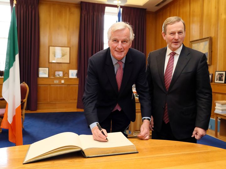 Michel Barnier visited Ireland in May and vowed to work with the country “to avoid a hard border” with the UK.
