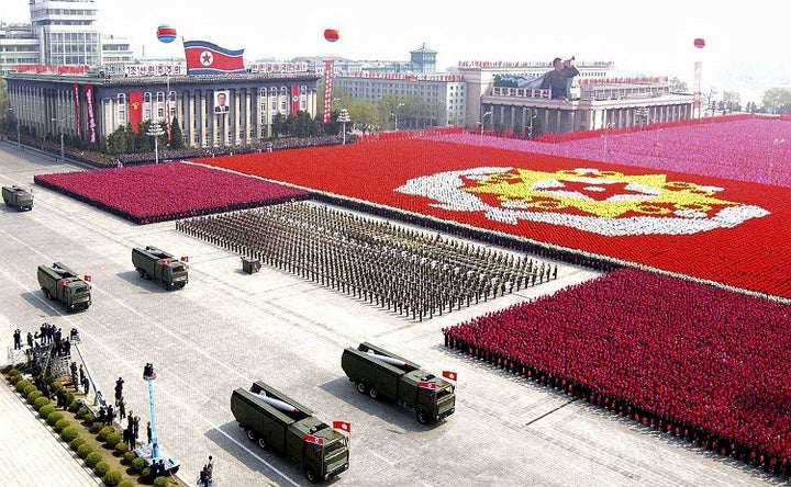 <p><em>Military Parade in Pyongyang</em></p>