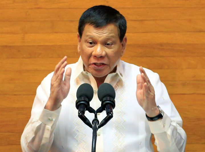 Political opponents of Philippine President Rodrigo Duterte have filed a complaint with the International Criminal Court, accusing him of crimes against humanity.
