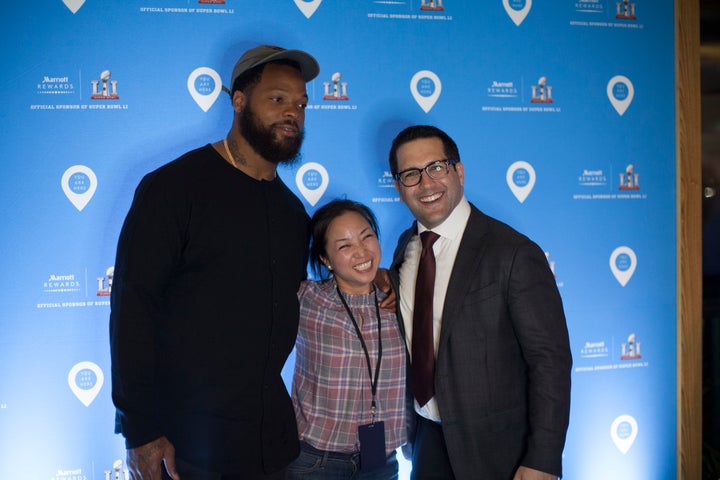 <p><em>Adam Schefter featured at Marriott Rewards Super Bowl LI Event, February 2017</em></p>