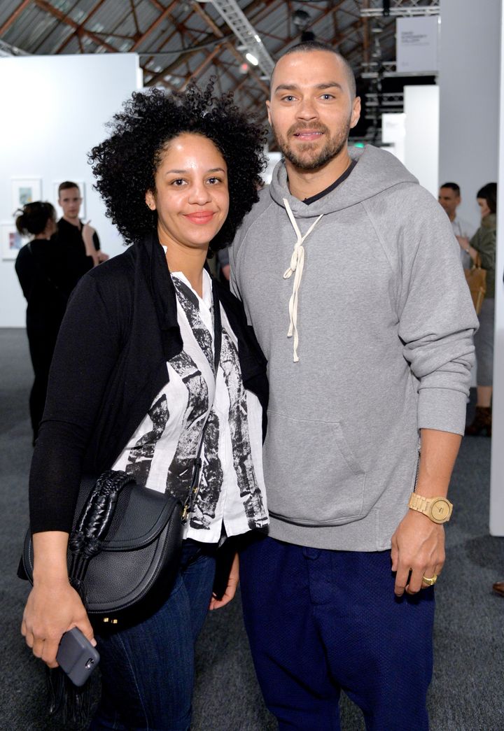 Aryn Drake-Lee and actor Jesse Williams together in 2016. 