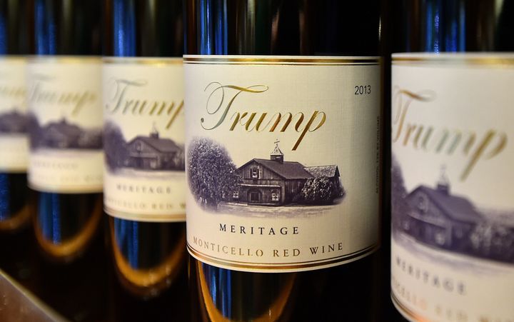 Trump brand wine is seen inside the Trump International Hotel in Las Vegas, Nevada on Feb. 23, 2016.
