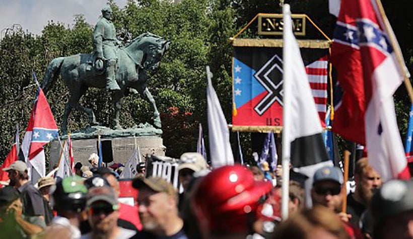 <em>“Unite the Right” rally, August 12, 2017. Emancipation Park, Charlottesville, VA.</em>