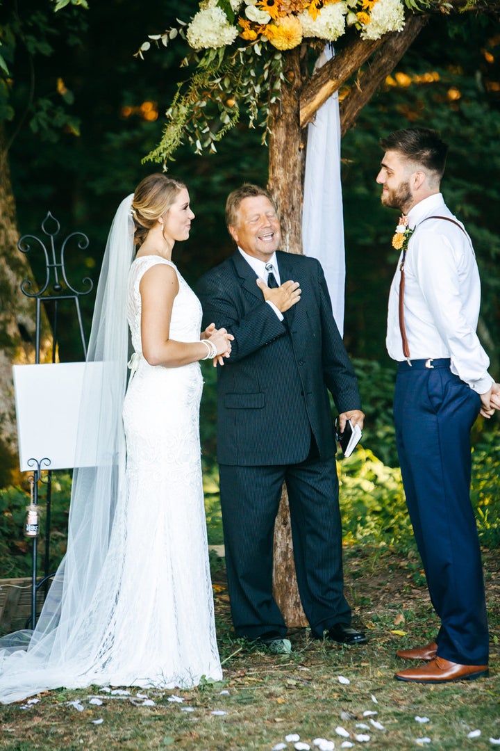 A tender ceremony moment. 