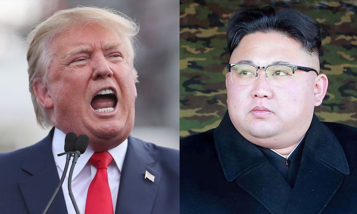 U.S. President Donald Trump and North Korea's leader, Kim Jong Un