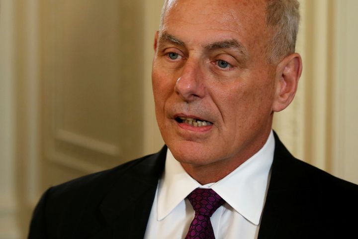 John Kelly, above, replaced Reince Priebus as chief of staff in July 2017.