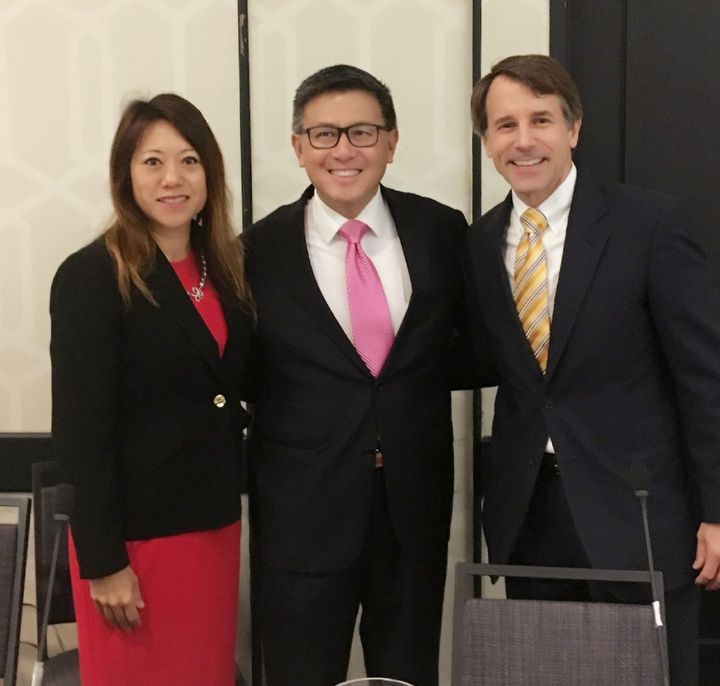 Board Member Fiona Ma, CPA along with Treasurer John Chiang and Insurance Commissioner Dave Jones at the last Cannabis Banking Working Group Meeting in Los Angeles on August 10, 2017.