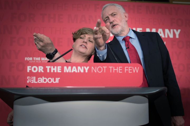 Emily Thornberry and Jeremy Corbyn on the election trail.