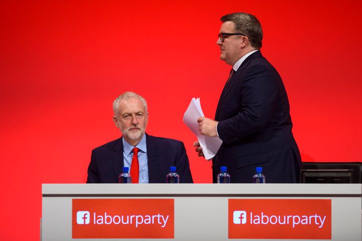Jeremy Corbyn and Tom Watson at the 2016 party conference.